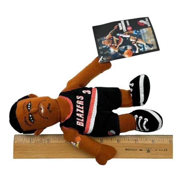 Damon Stoudamire Mighty Mouse Plush Beanie #3 PDX Trail Blazers NBA /7500 VTG - Picture 6 of 9